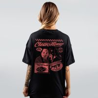 CAMISETA OVERSIZED PRETA - CLEAN MONEY