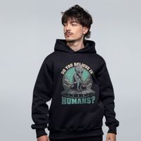 MOLETOM PRETO - DO YOU BELIEVE IN HUMANS