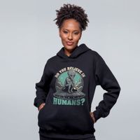 MOLETOM PRETO - DO YOU BELIEVE IN HUMANS