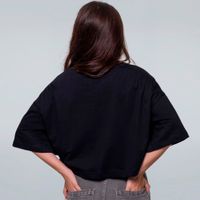 CROPPED OVERSIZED PRETO - EXPLORER OF THE WORLDS