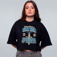 CROPPED OVERSIZED PRETO - EXPLORER OF THE WORLDS