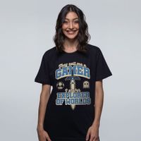 CAMISETA PRETA - EXPLORER OF THE WORLDS