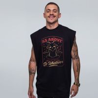REGATA OVERSIZED PRETA - BAPHOMET FUNNY