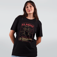 CAMISETA PRETA - BAPHOMET FUNNY
