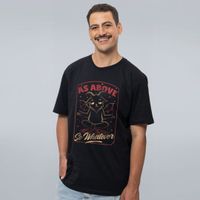 CAMISETA PRETA - BAPHOMET FUNNY