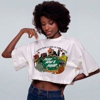 CROPPED OVERSIZED OFF WHITE - DEAD MAN´S HAND V2