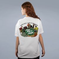 CAMISETA OVERSIZED OFF WHITE - DEAD MAN´S HAND