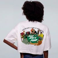 CROPPED OVERSIZED OFF WHITE - DEAD MAN´S HAND
