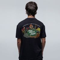 CAMISETA OVERSIZED PRETA - DEAD MAN´S HAND