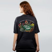 CAMISETA OVERSIZED PRETA - DEAD MAN´S HAND