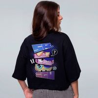 CROPPED OVERSIZED PRETO - FACES SR IGU