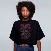 CROPPED OVERSIZED PRETO - DRINK COFFEE