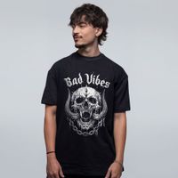 CAMISETA OVERSIZED PRETA - CAVEIRA MOTORHEAD