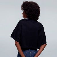 CROPPED OVERSIZED PRETO - CAVEIRA MOTORHEAD