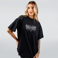 CAMISETA OVERSIZED PRETA - BAD VIBES