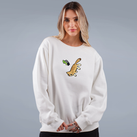 MOLETOM BÁSICO OFF WHITE - SALVE O GATO