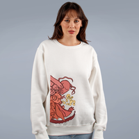 MOLETOM BÁSICO OFF WHITE - NÃO OLHE PARA TRÁS