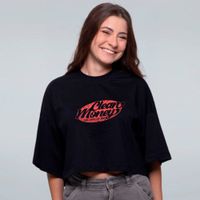 CROPPED OVERSIZED PRETO - CLEAN MONEY