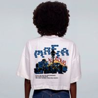 CROPPED OVERSIZED OFF WHITE - THE HEAT