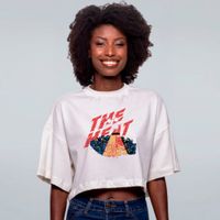 CROPPED OVERSIZED OFF WHITE - THE HEAT