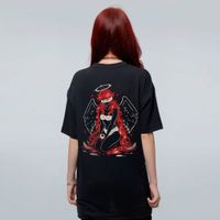 CAMISETA OVERSIZED PRETA - EN MEA CULPA