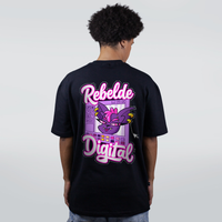 CAMISETA OVERSIZED PRETA - REBELDE DIGITAL
