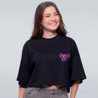 CROPPED OVERSIZED PRETO - REBELDE DIGITAL