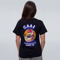 CAMISETA PRETA - CLUBE ANTI IA