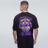 CAMISETA OVERSIZED PRETA - INSPIRAÇÃO DA MADRUGADA