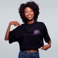 CROPPED OVERSIZED PRETO - INSPIRAÇÃO DA MADRUGADA