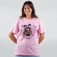CAMISETA ROSA - UNIVERSO NATASHA PANDA