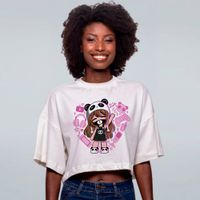 CROPPED OVERSIZED OFF WHITE - UNIVERSO NATASHA PANDA
