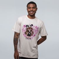CAMISETA OFF WHITE - UNIVERSO NATASHA PANDA