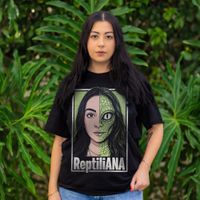 CAMISETA PRETA - REPTILIANA