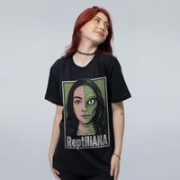 CAMISETA PRETA - REPTILIANA