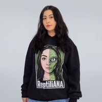 MOLETOM PRETO - REPTILIANA