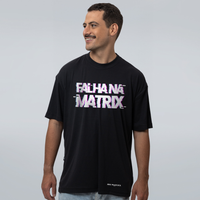 CAMISETA OVERSIZED PRETA - FALHA NA MATRIX