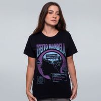 CAMISETA PRETA - EFEITO MANDELA