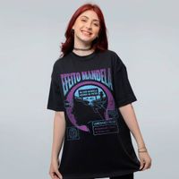 CAMISETA OVERSIZED PRETA - EFEITO MANDELA