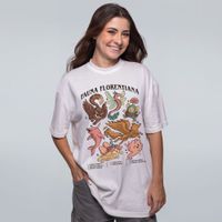 CAMISETA OVERSIZED OFF WHITE - FAUNA FLORENTIANA