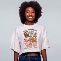CROPPED OVERSIZED OFF WHITE - FAUNA FLORENTIANA