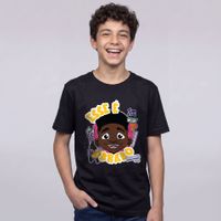 CAMISETA PRETA INFANTIL - ESSE É O BRABO