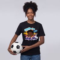 CAMISETA PRETA INFANTIL - FEITO PARA DRIBLAR