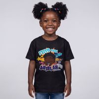 CAMISETA PRETA INFANTIL - FEITO PARA DRIBLAR