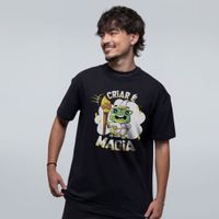 CAMISETA OVERSIZED PRETA - MAGIA DA ARTE