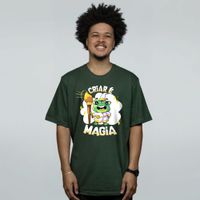 CAMISETA VERDE MUSGO - MAGIA DA ARTE