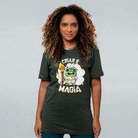 CAMISETA VERDE MUSGO - MAGIA DA ARTE