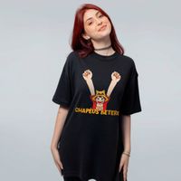 CAMISETA OVERSIZED PRETA - DUDU