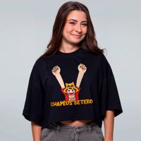 CROPPED OVERSIZED PRETO - DUDU