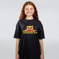 CAMISETA OVERSIZED PRETA - CHAPÉUS BETERO